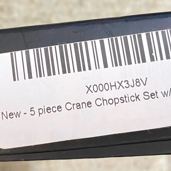 Happy Sales Sushi Set_5 Piece Crane Chopstick Set with Rests MC, Assorted - Picture 10 of 11